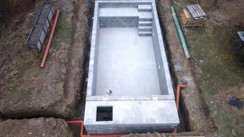 Budowa basenu - fundament